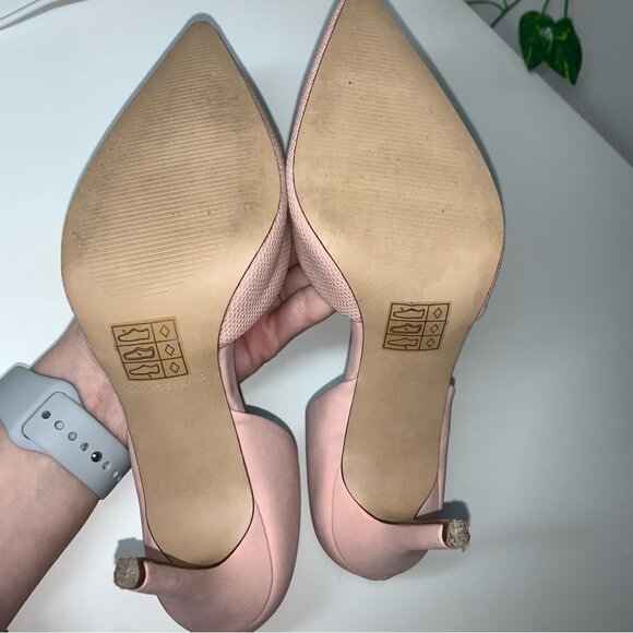 Call it Spring Heels Women’s Size 7 US Pink Vegan Pointy Toe D’Orsay Stiletto - Picture 7 of 9